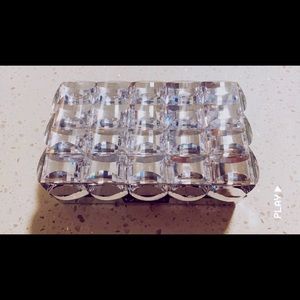 New Silver Rhinestone Jewelry Box